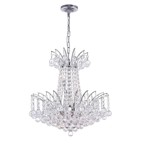 1One Light Down Chandelier With Chrome Finish